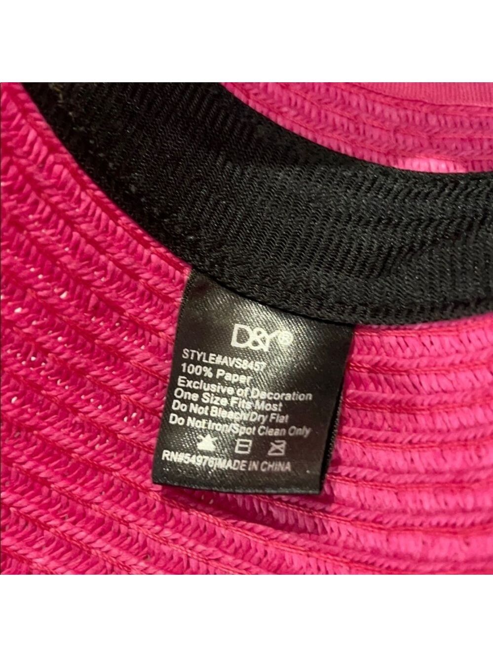 D and Y straw hat Q1,2 - Picture 6 of 6
